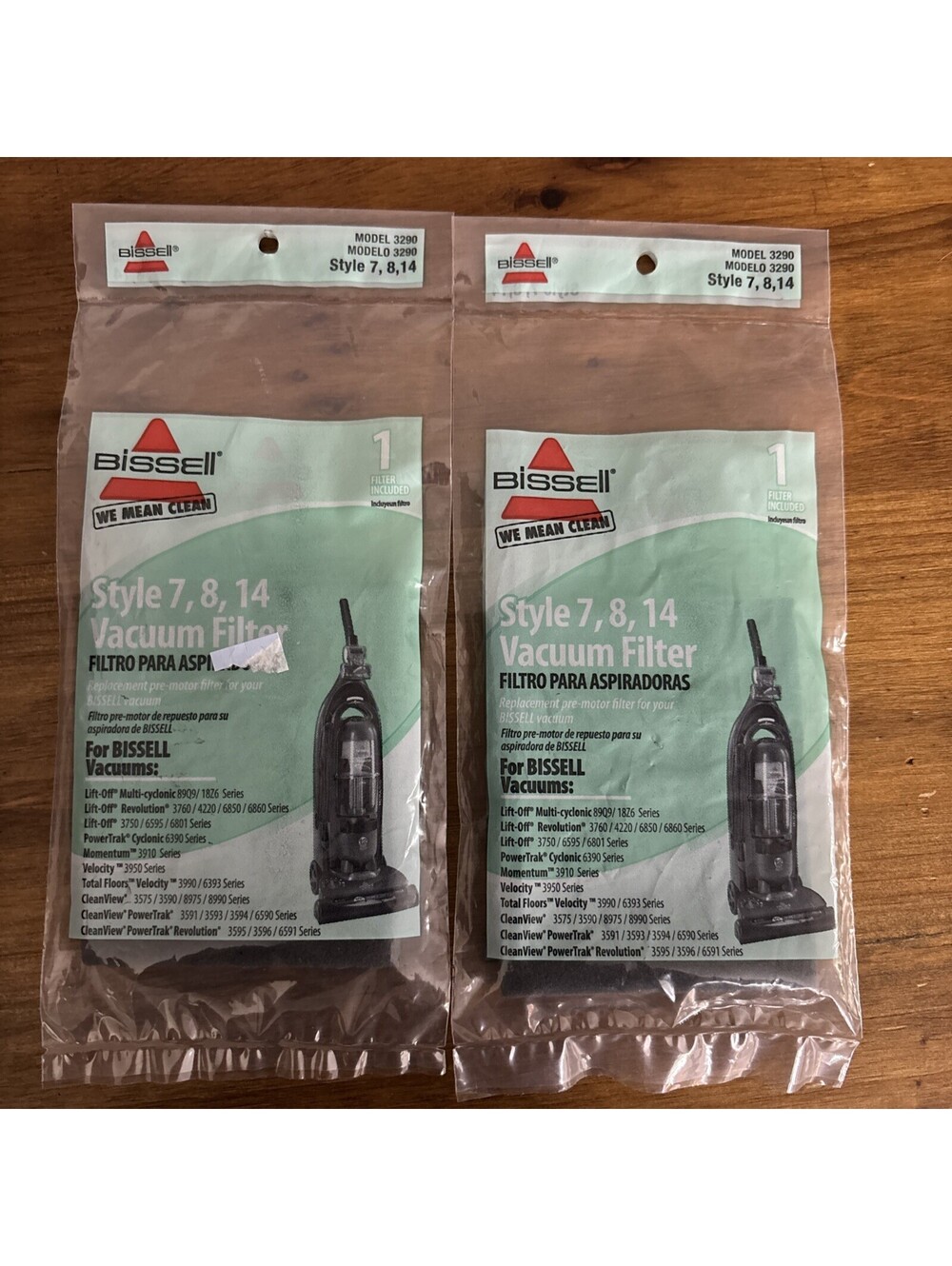 Bissell Vacuum Filter Model 3290 Style 7 & 8 & 14 Lot Of 2.  List Fits In Pics